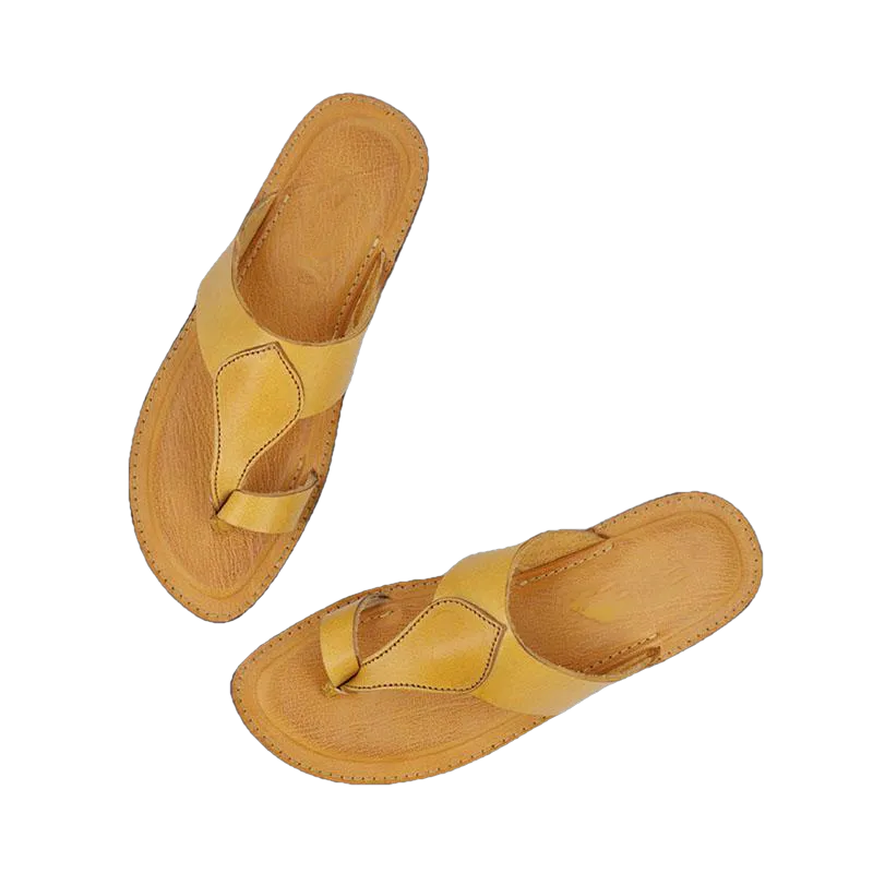 Harper Kolhapuri Flat Leather Women slippers