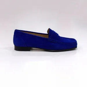 HB 411/2272 Cobalt Suede Moccasin