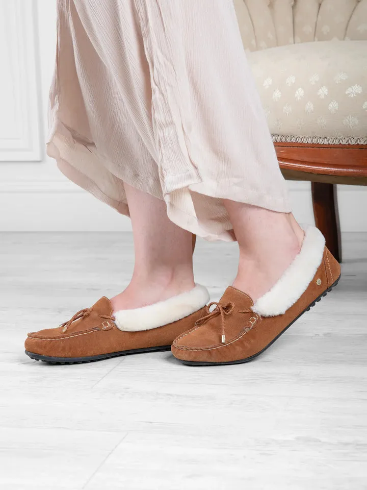 Henley Tan Shearling Slipper