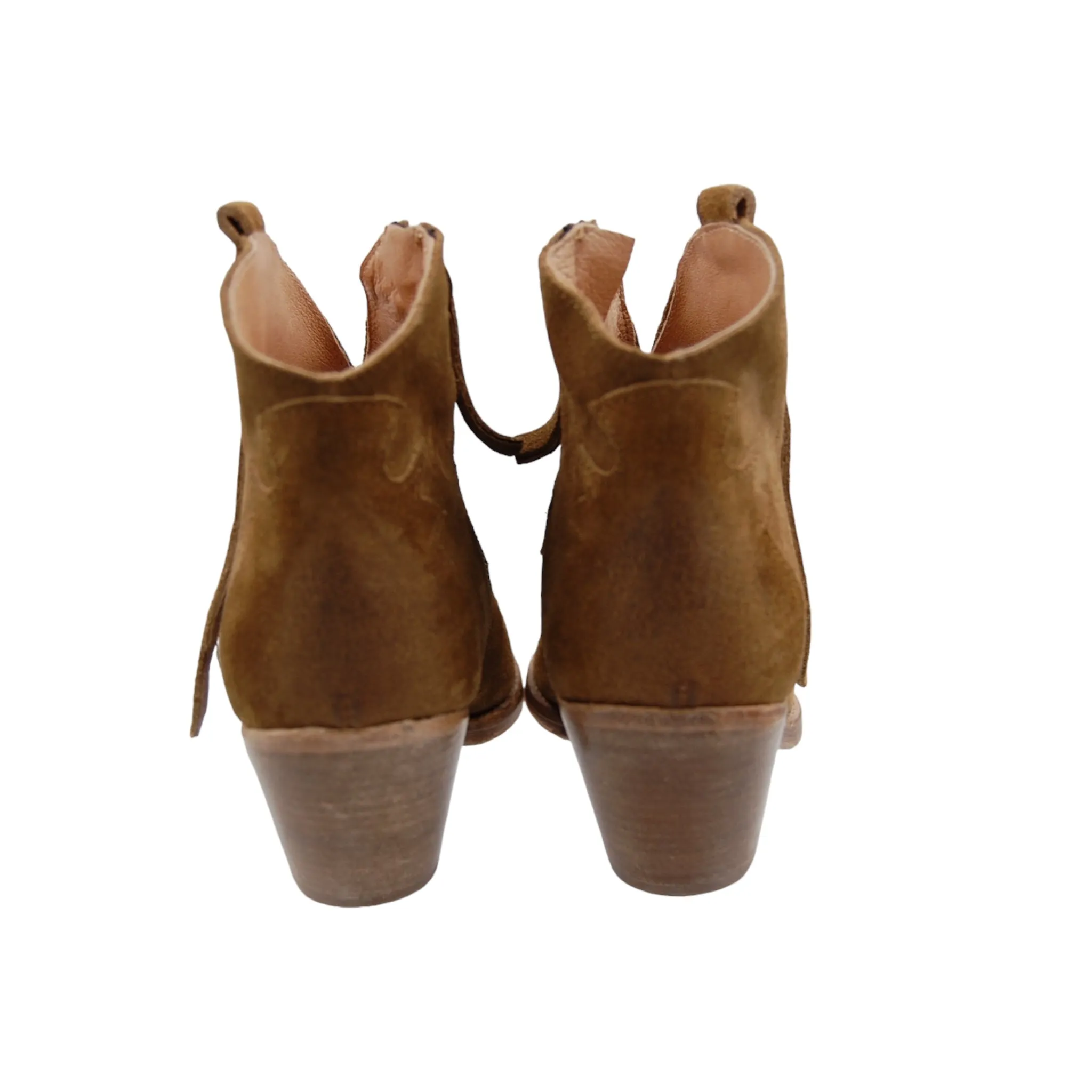 History541 Short Cowboy Boots Sand