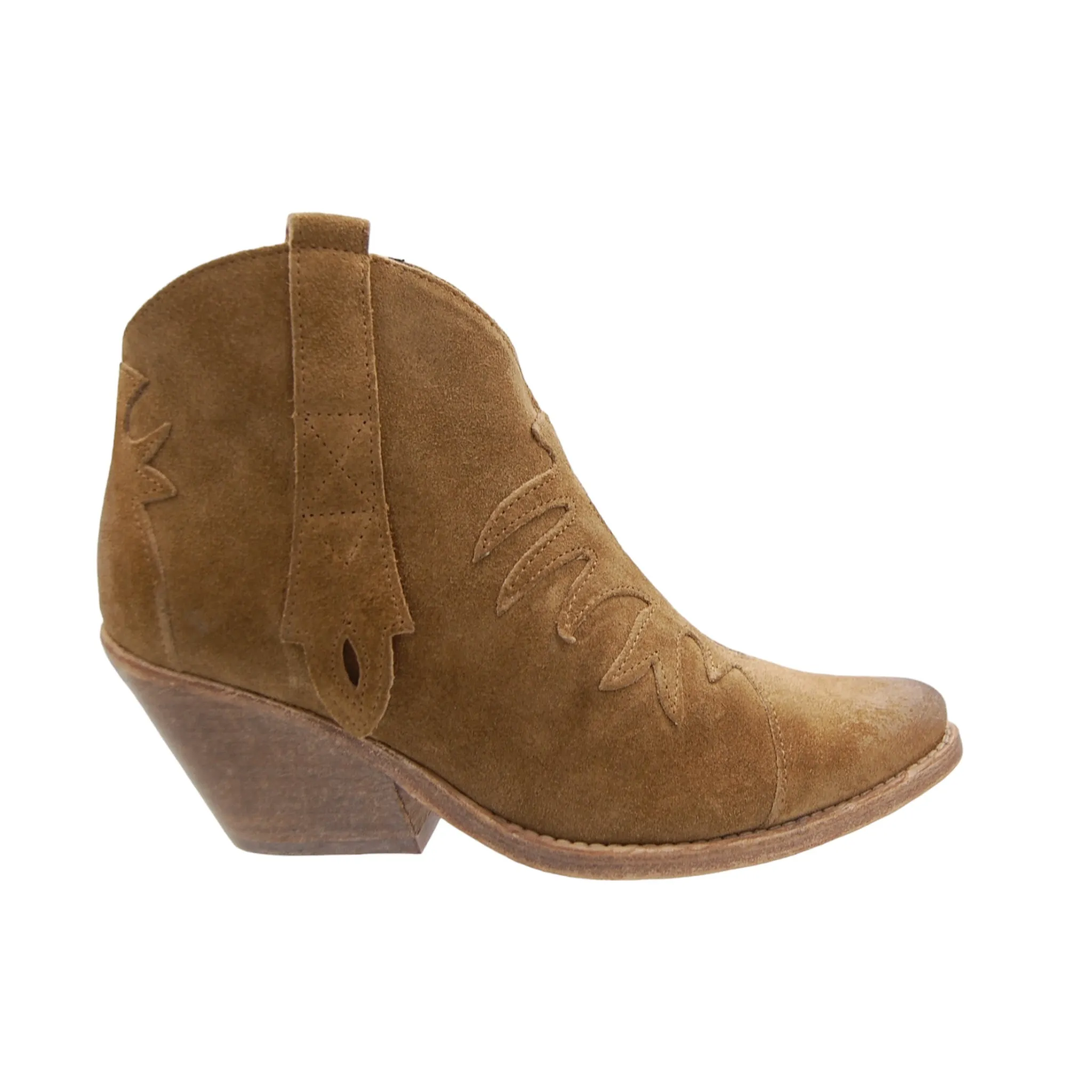 History541 Short Cowboy Boots Sand