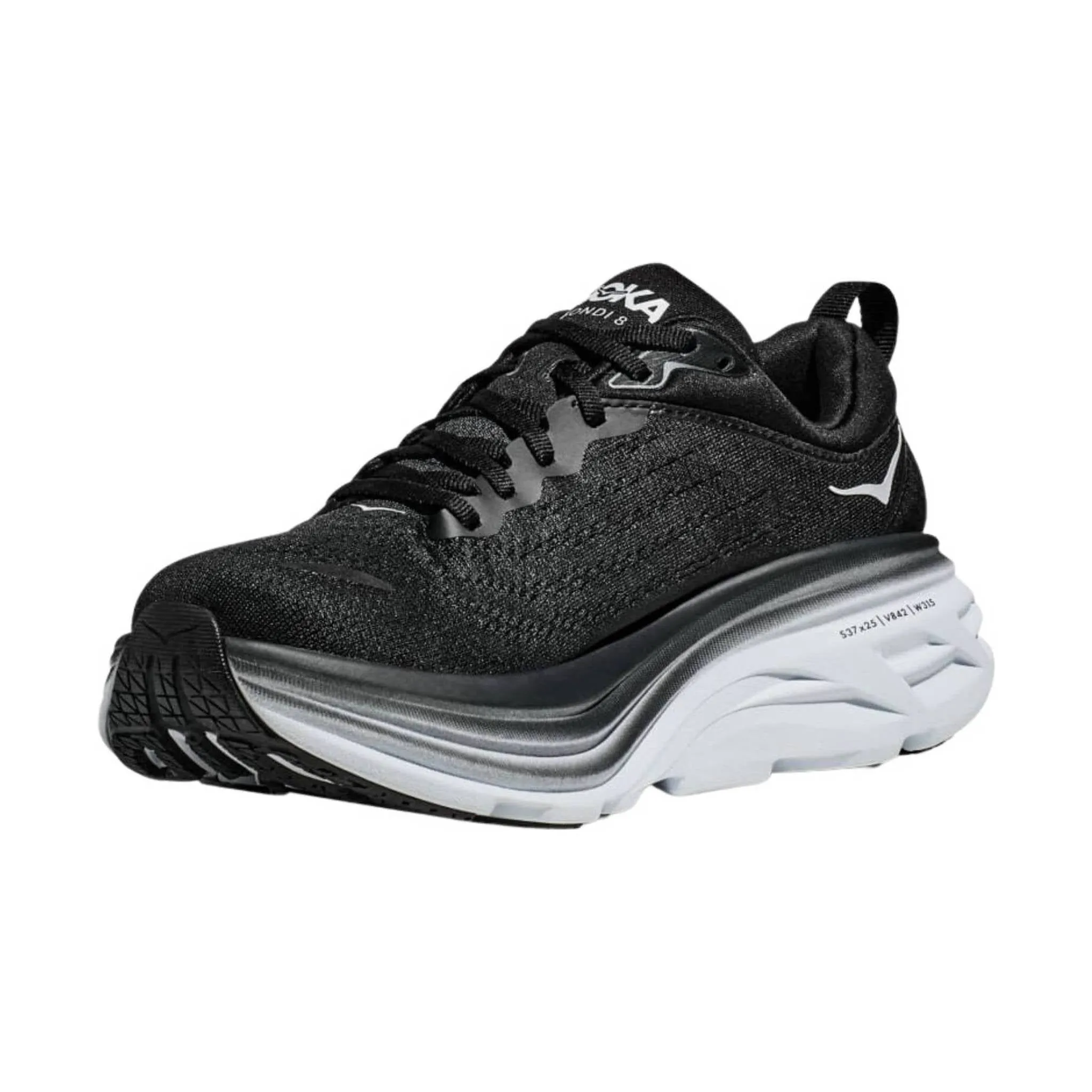 HOKA Men's Bondi 8 - Black/White