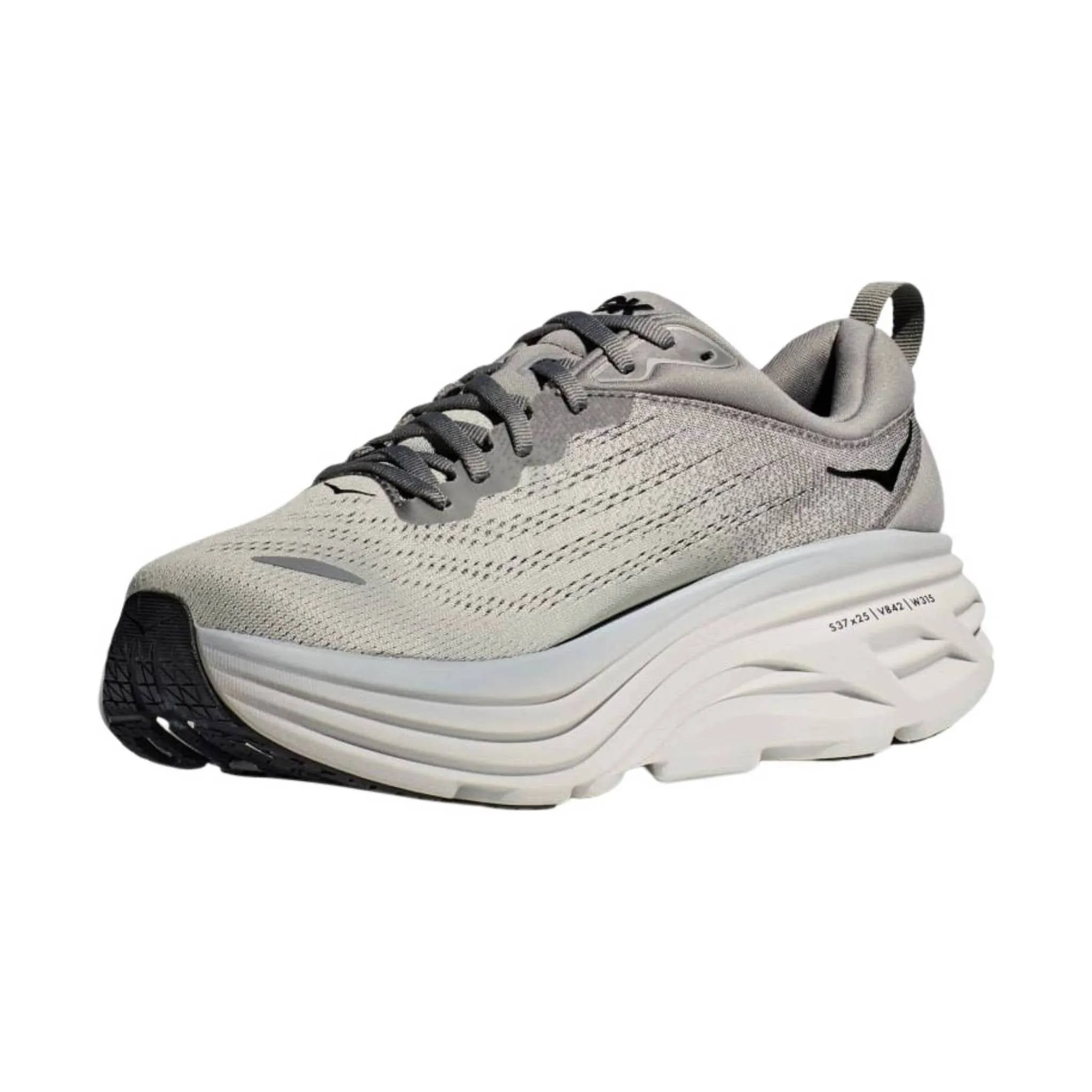 HOKA Men's Bondi 8 - Sharkskin/Harbor Mist