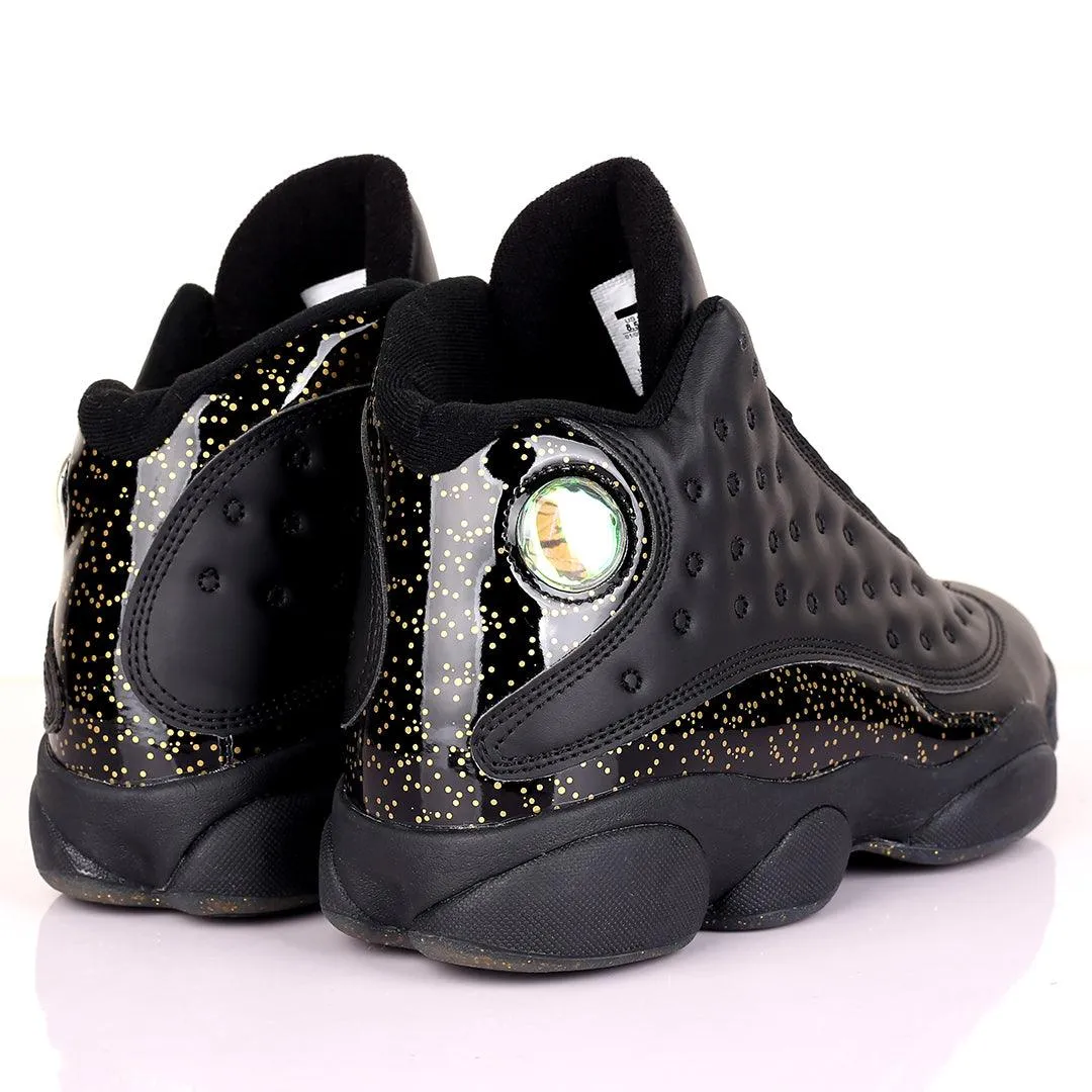 JD Yellow Low Dotted Skin With Black Designed Classic Retro sneakers