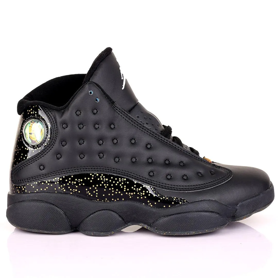 JD Yellow Low Dotted Skin With Black Designed Classic Retro sneakers