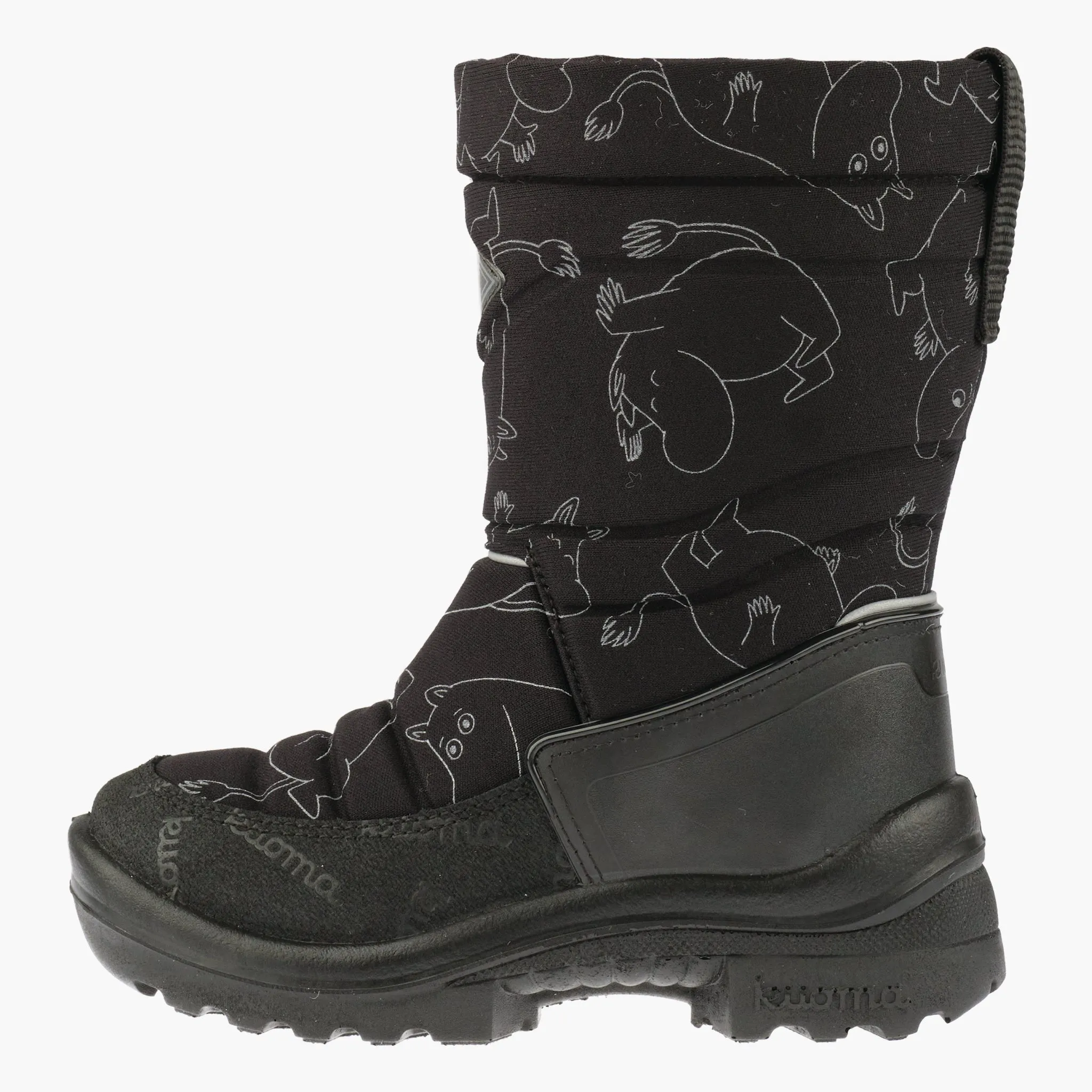 Kids´ winter boots Putkivarsi, Black Moomintroll