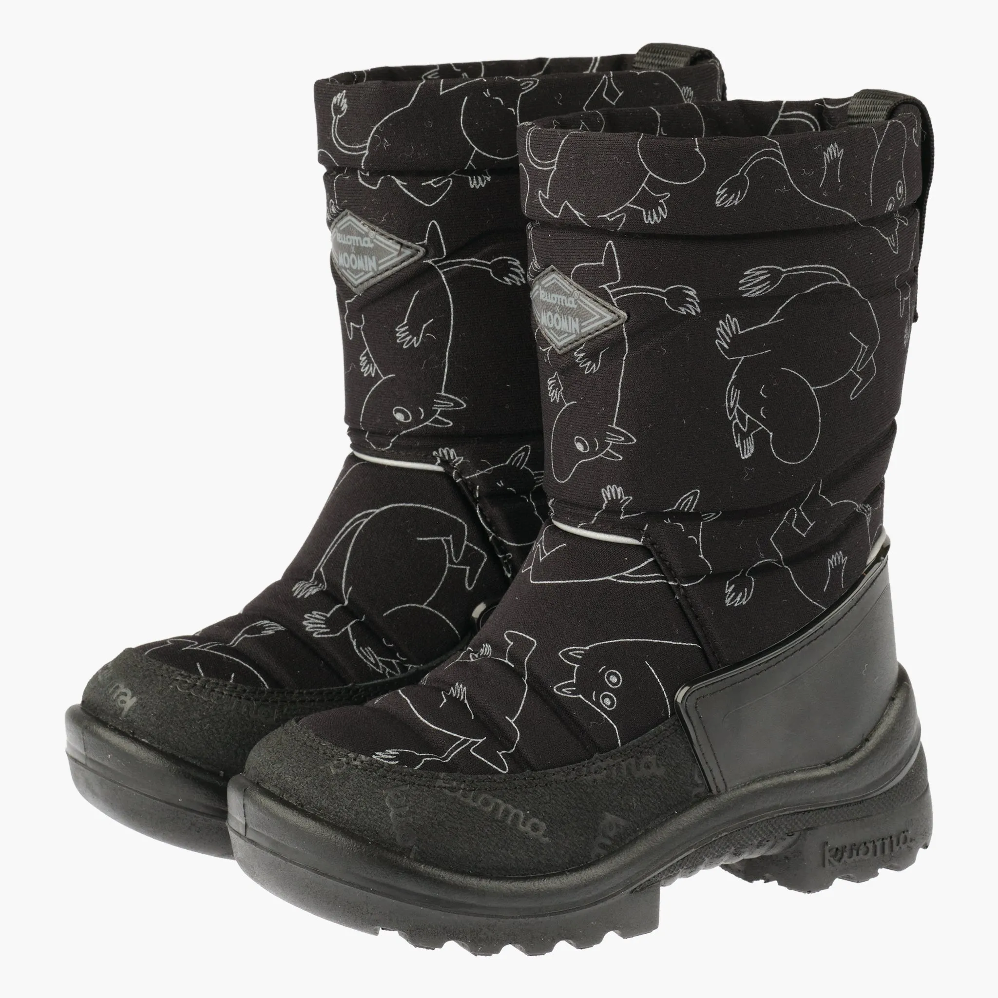 Kids´ winter boots Putkivarsi, Black Moomintroll