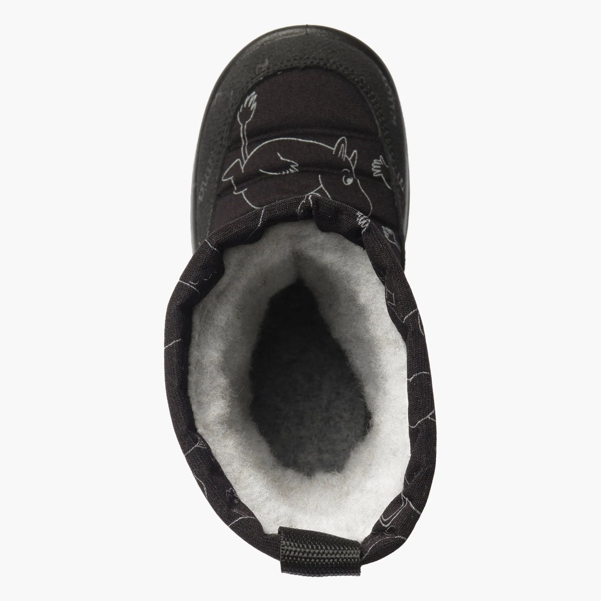 Kids´ winter boots Putkivarsi, Black Moomintroll