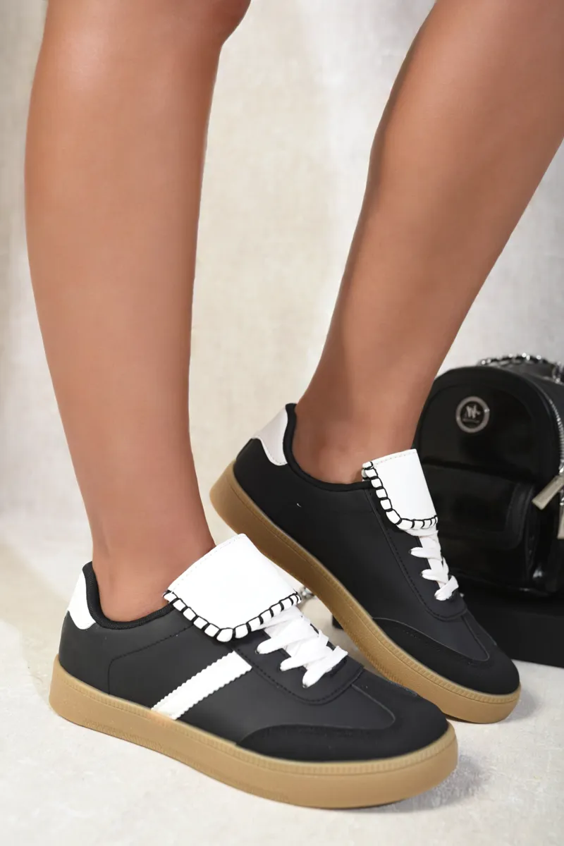 Lace Up Low Top Trainers