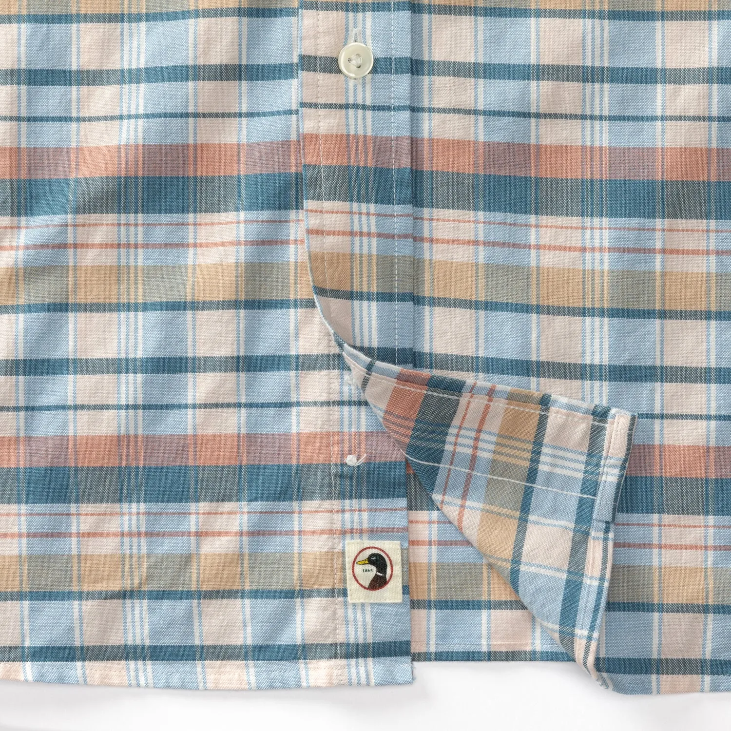 Landers Plaid Cotton Oxford Sport Shirt