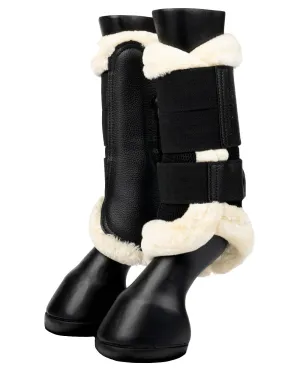 LeMieux Fleece Edged Mesh Brushing Boots