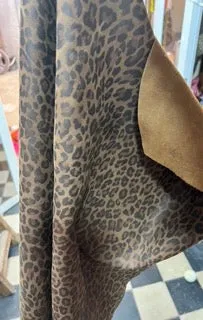 Leopard Print Suede Moroccan Babouche Slippers