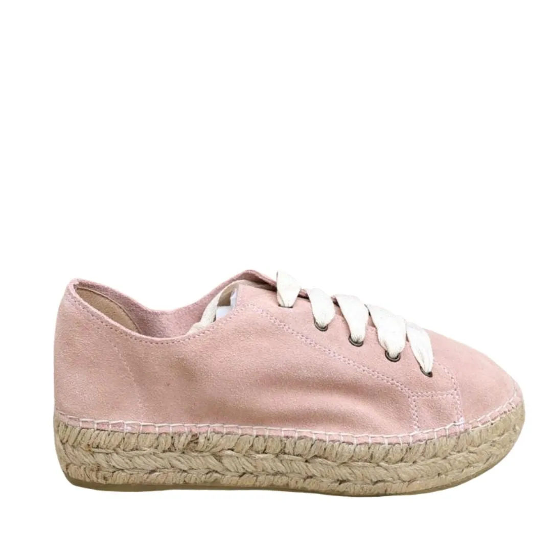 Macarena Rosa Suede Espadrilles