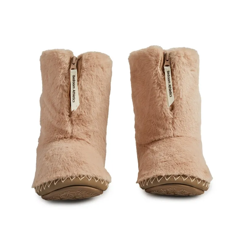 Marilyn - Classic Faux Fur Slipper Boot - Gingerbread