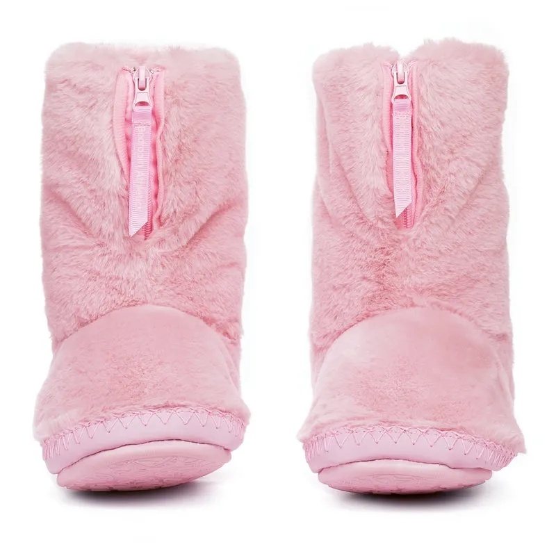 Marilyn - Classic Faux Fur Slipper Boot - Pink