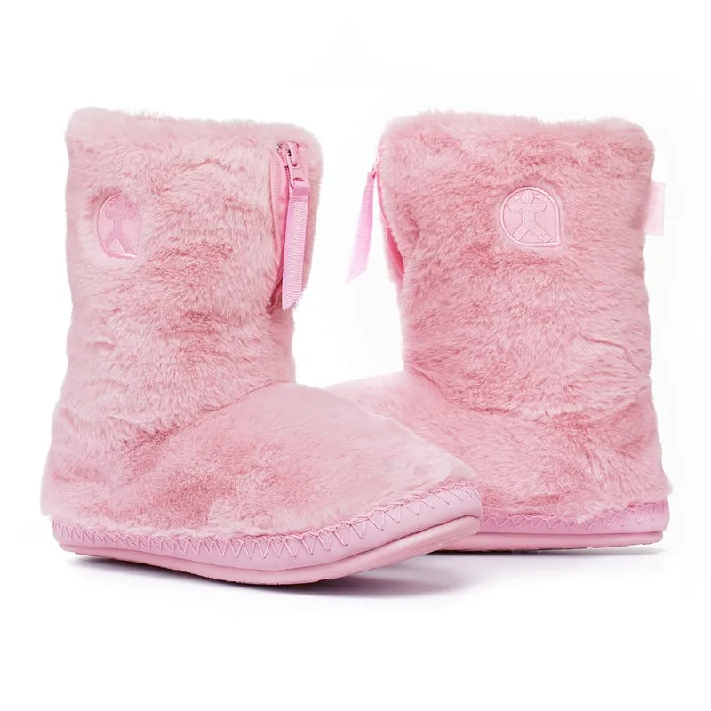 Marilyn - Classic Faux Fur Slipper Boot - Pink