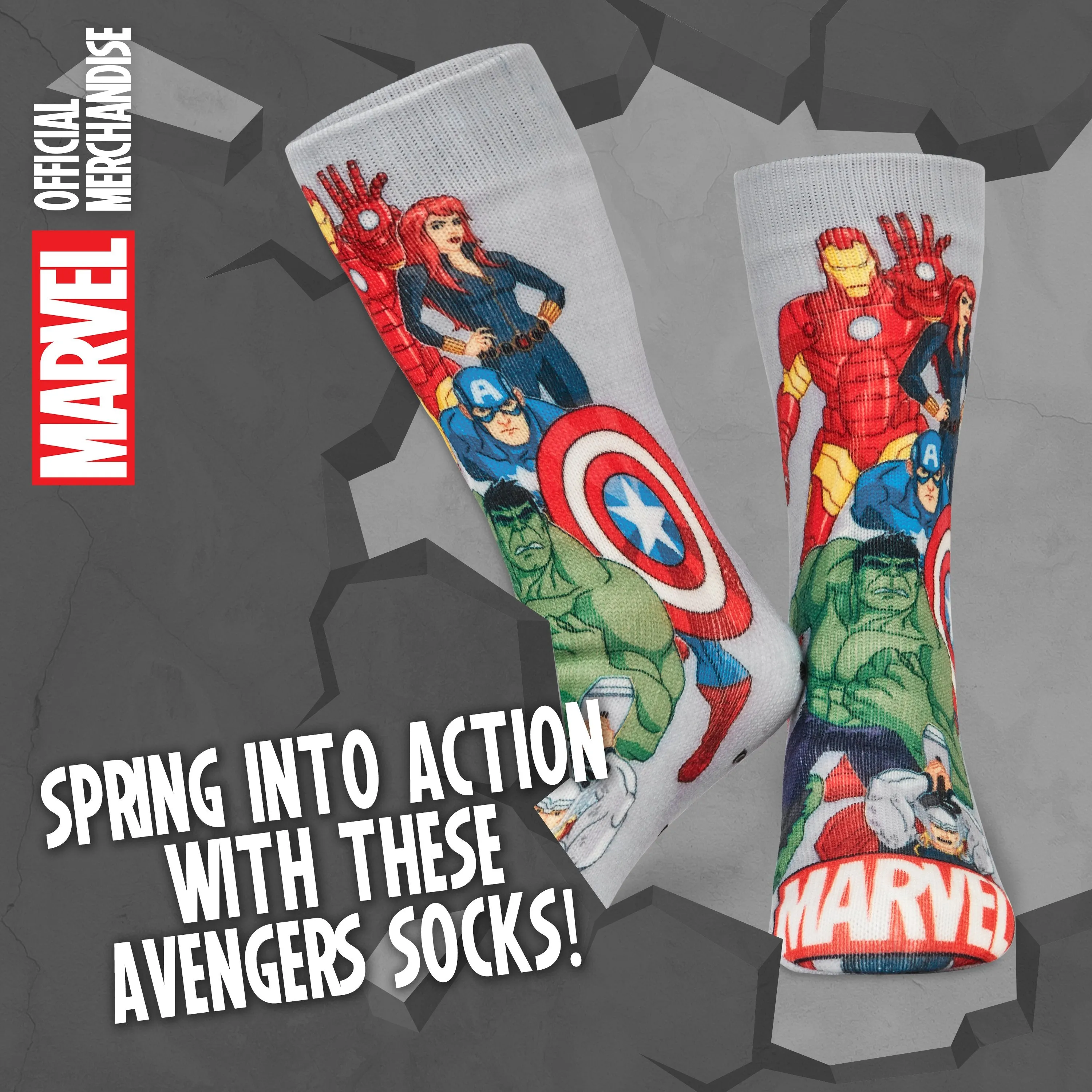 Marvel Fluffy Socks, Avengers Mens Slipper Socks, Marvel Gifts For Men