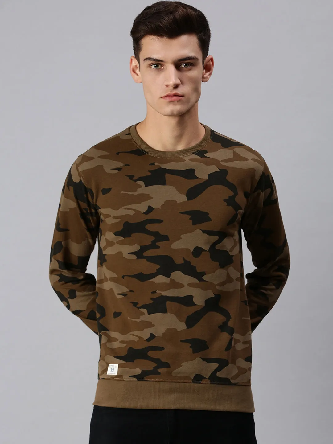 Men Camouflage Multi Sweatshirt