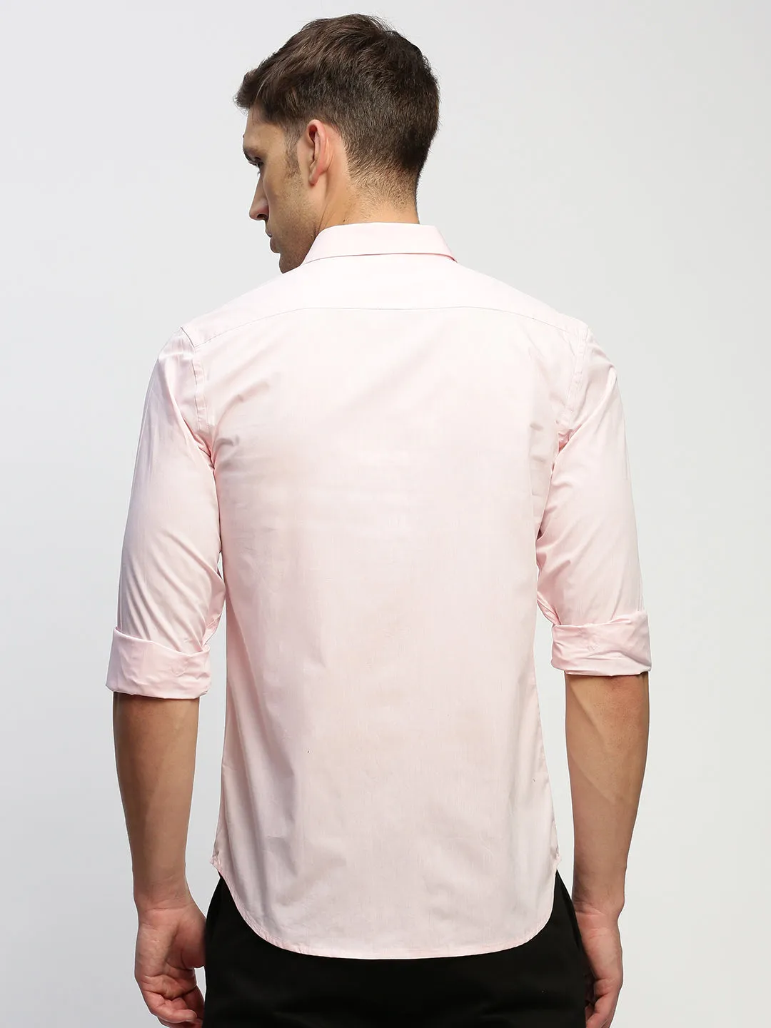 Men Pink Solid Shirt