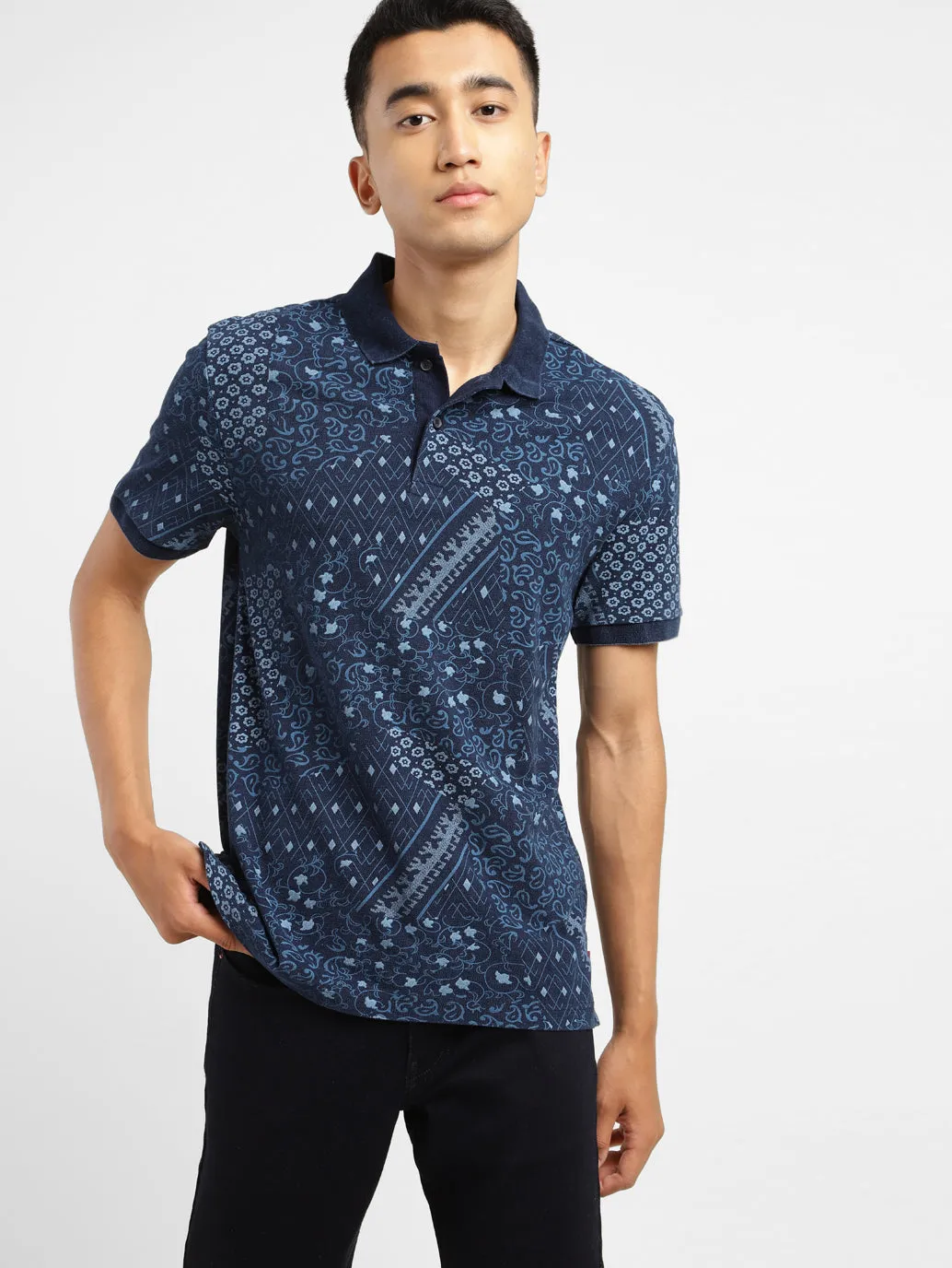 Men's Abstract Polo T-shirt