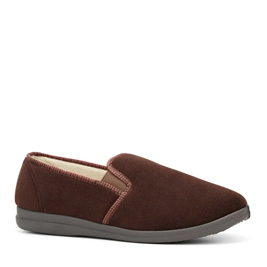 Mens Grosby Percy Slippers Chocolate