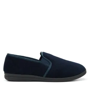 Mens Grosby Percy Slippers Navy