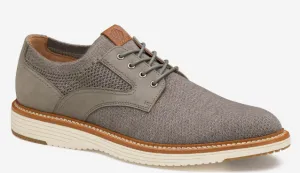 Men's Johnston & Murphy Upton Knit Plain Toe Gray Knit