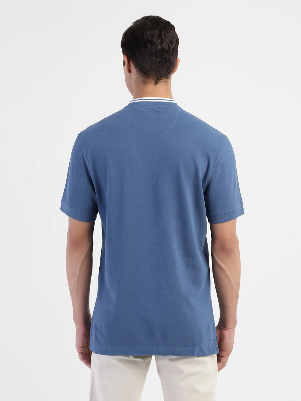 Men's Solid Band Neck T-shirt