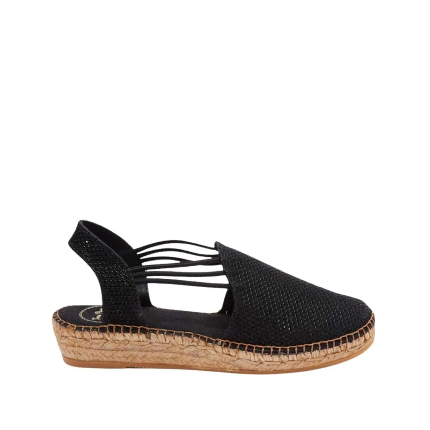 Metallic Cotton Blend Wedge Espadrille for Women - Noa-S