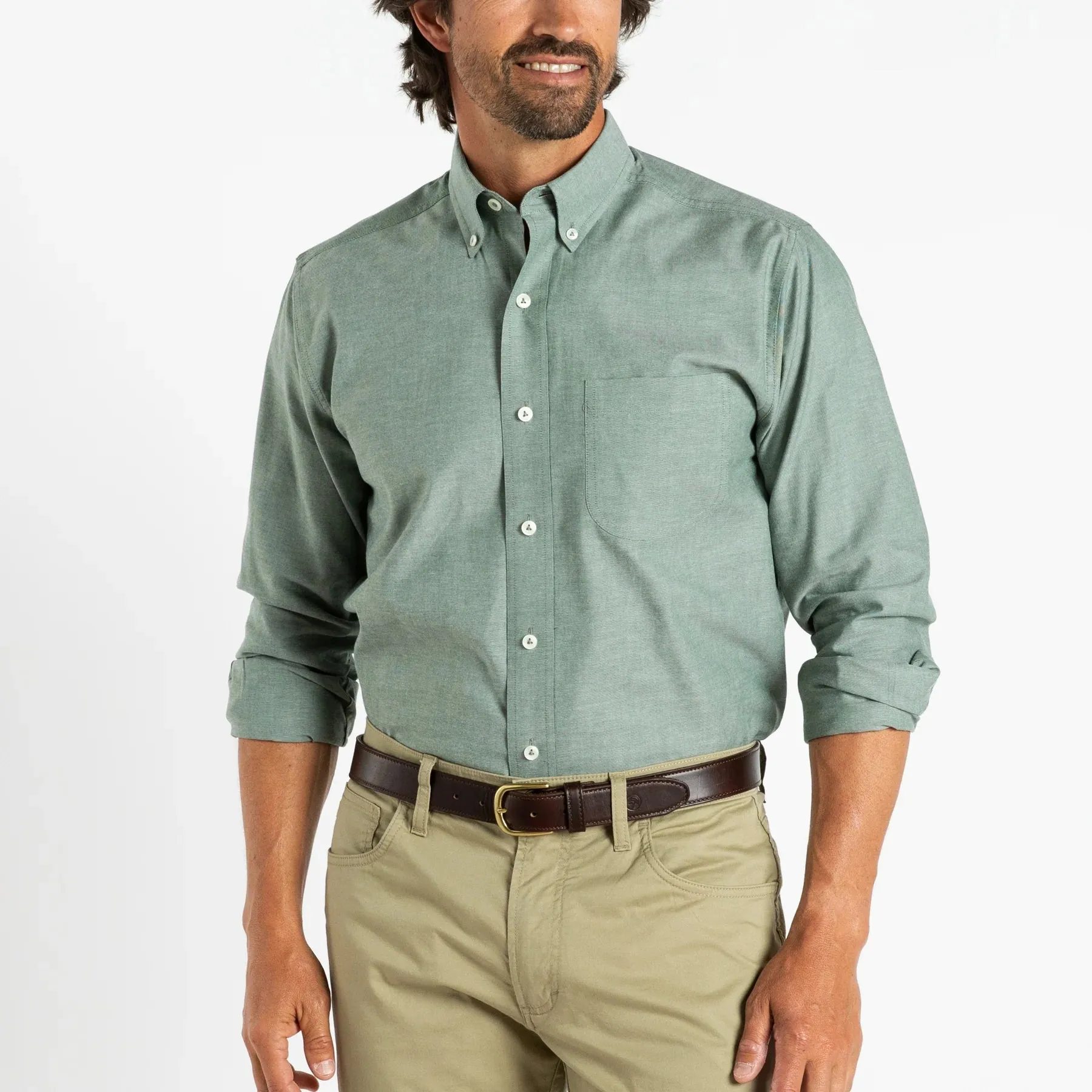 Morris Oxford Shirt (Cilantro)