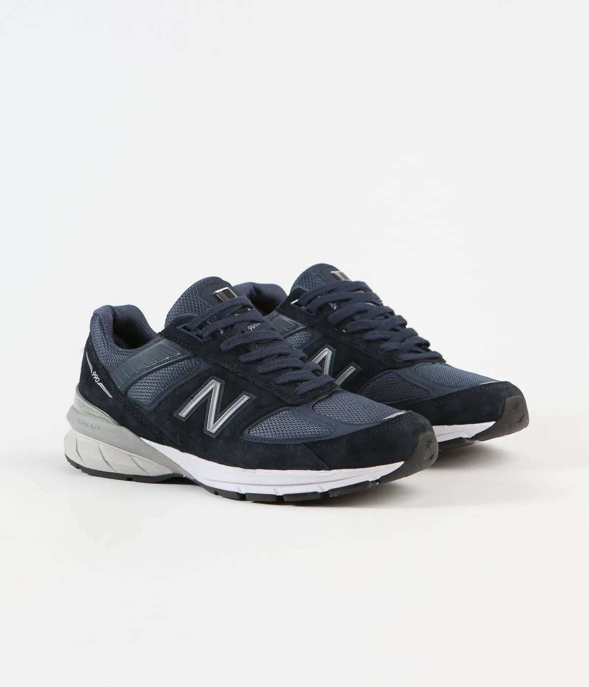 New Balance 990v5 Made In US Shoes - Navy / Silver