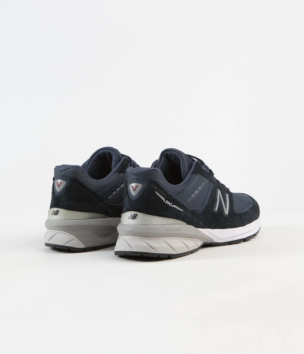 New Balance 990v5 Made In US Shoes - Navy / Silver