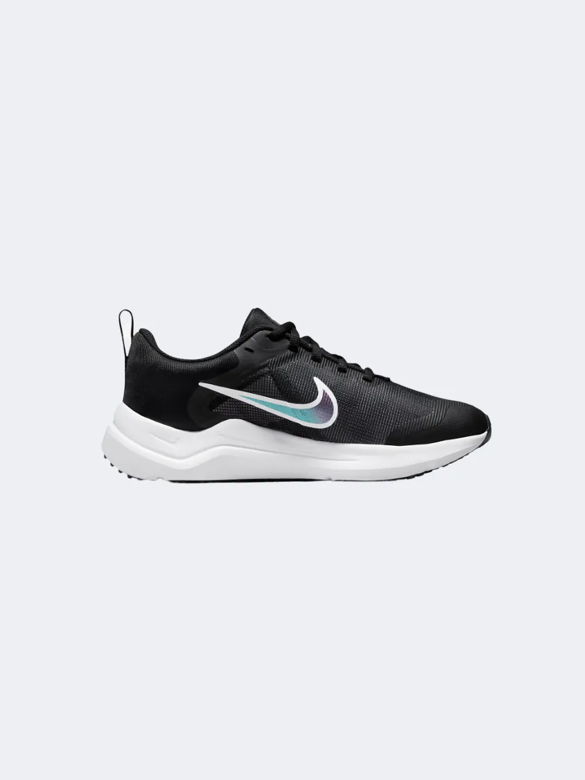 Nike Downshifter 12 Gs-Boys Running Shoes Black/Grey/White