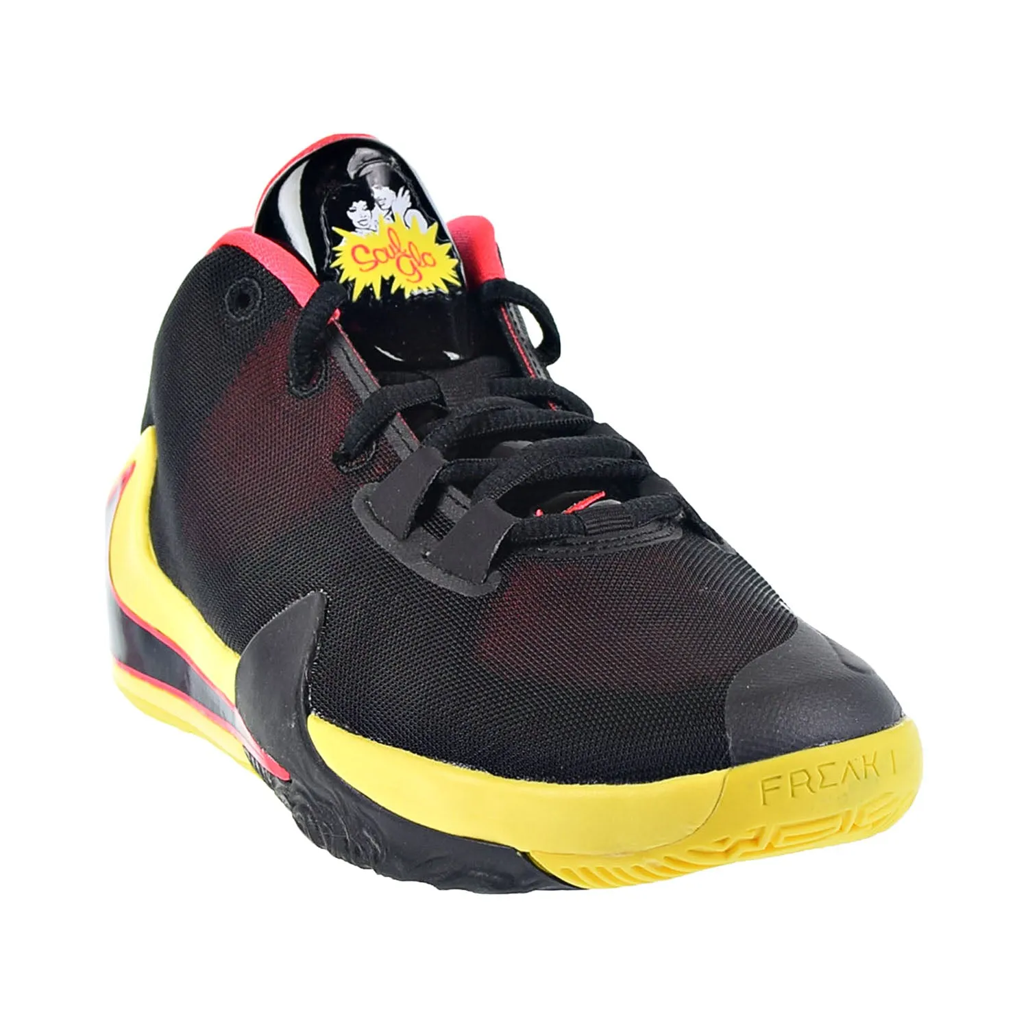 Nike Freak 1 Antetokounmpo Big Kids' Shoes Black-Red Orbit-Opti Yellow-Black