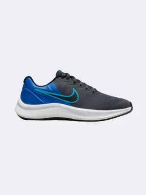 Nike Star Runner 3 Gs-Boys Running Shoes Grey/Blue