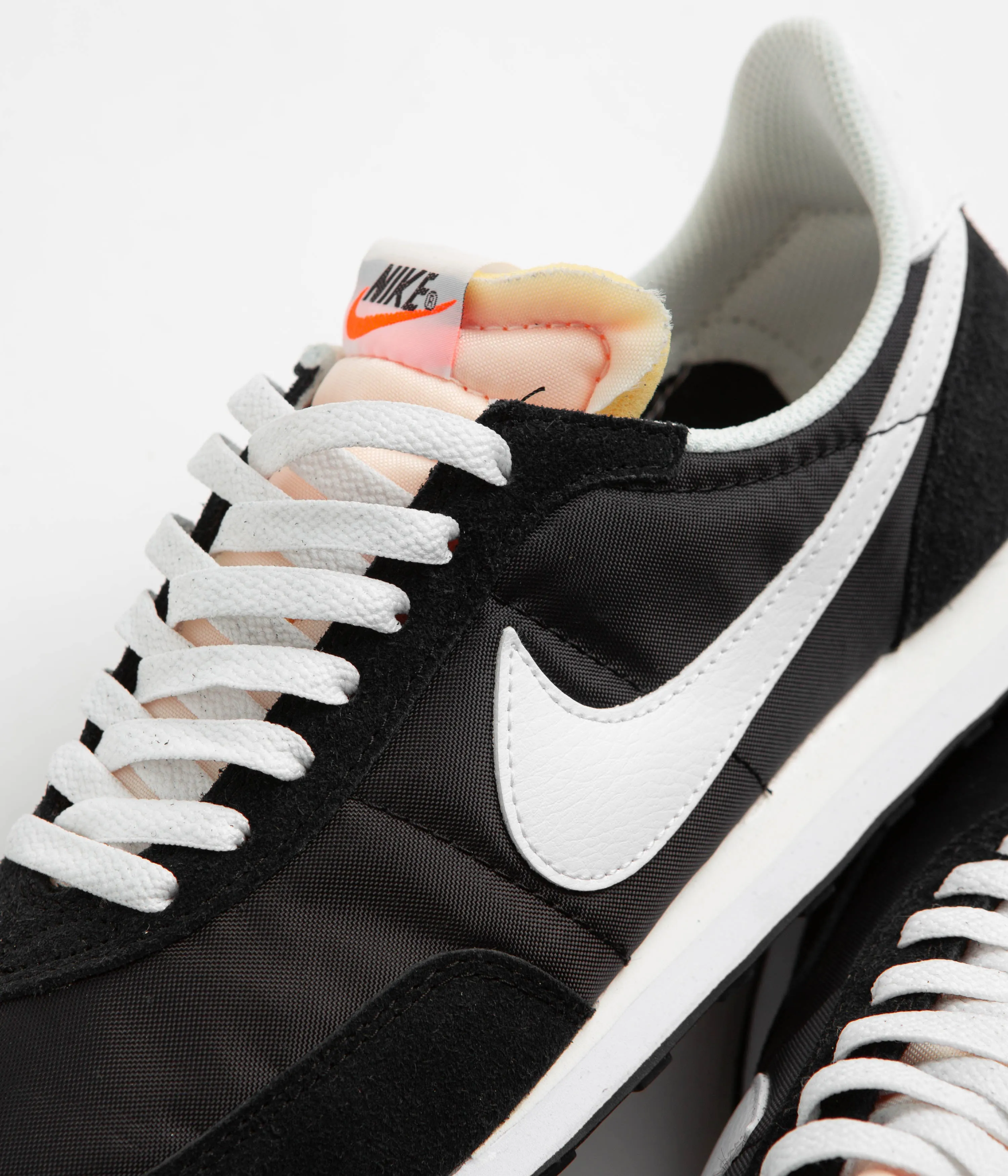 Nike Waffle Trainer 2 Shoes - Black / White - Sail - Total Orange