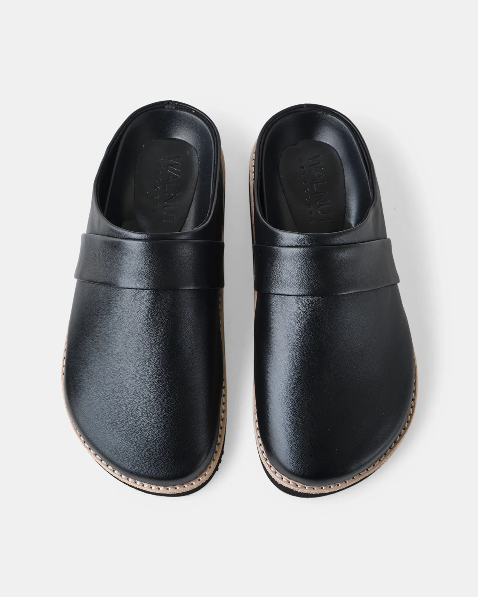 Palmer Leather Mule - Black