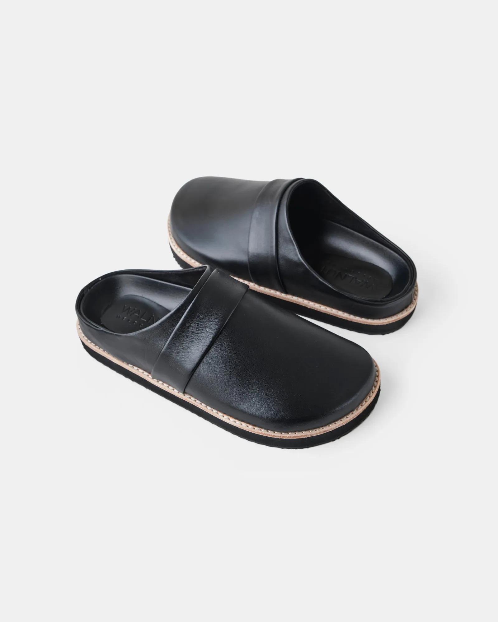 Palmer Leather Mule - Black