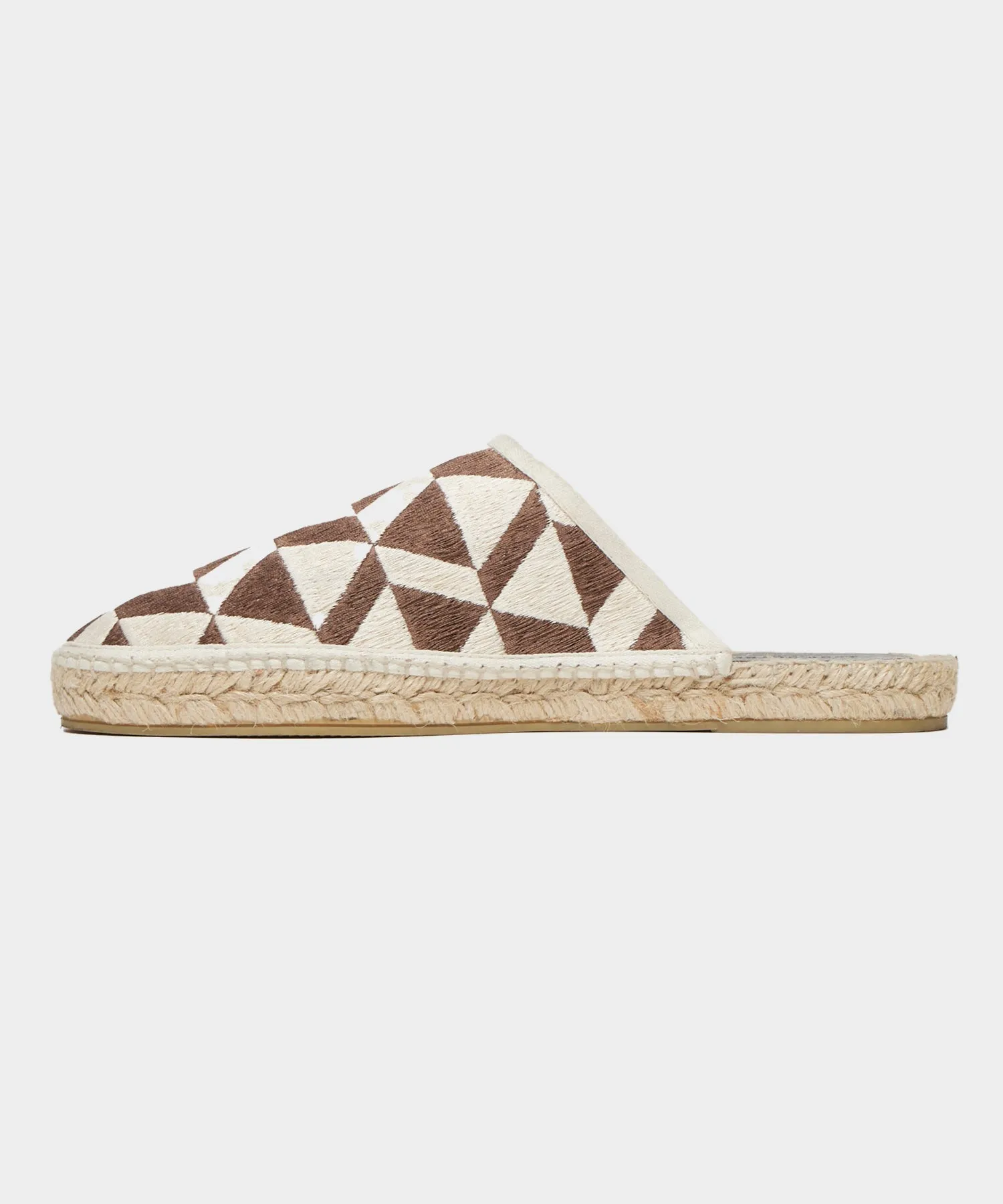 Patterned Espadrille Mule