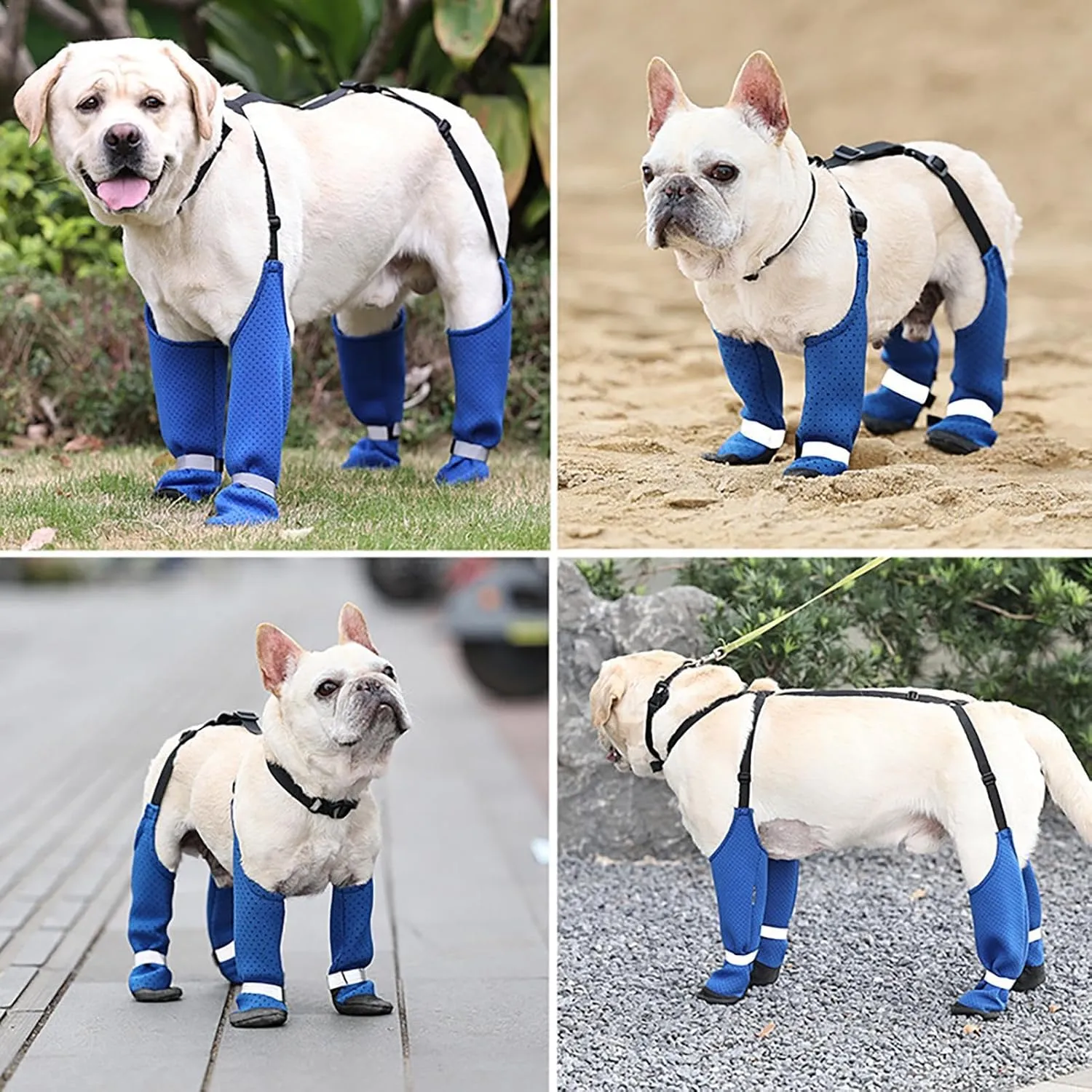 PawTrek Frenchie Paw Protectors Stain-proof Outdoor Footwear