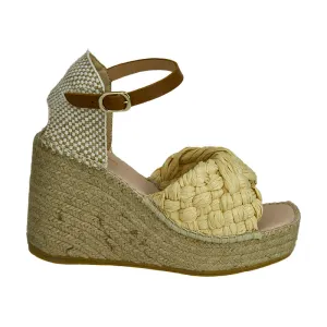 Pipi Raffia Wedge - Natural