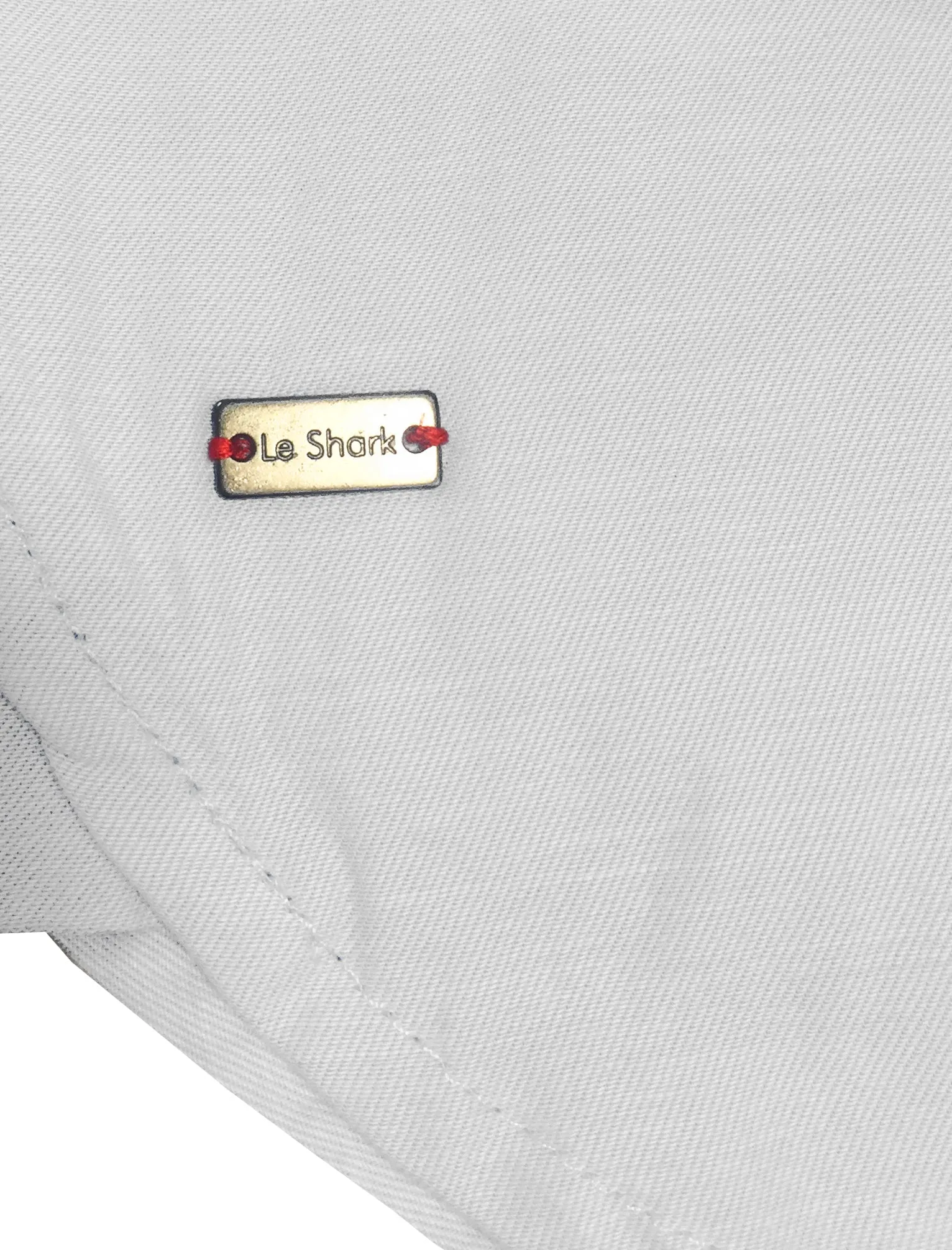 Pittsburg Short Sleeve Cotton Twill Shirt in Optic White - Le Shark