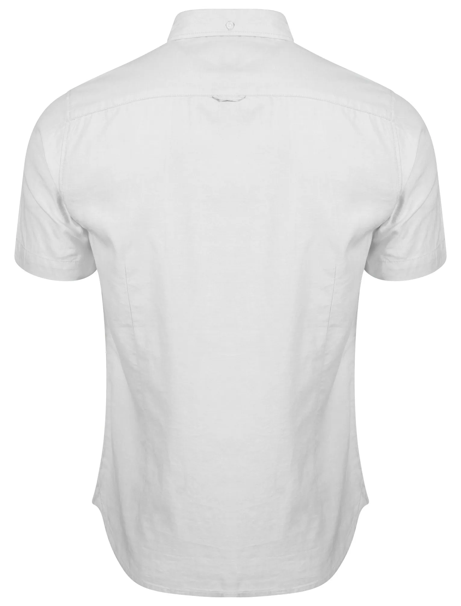 Pittsburg Short Sleeve Cotton Twill Shirt in Optic White - Le Shark