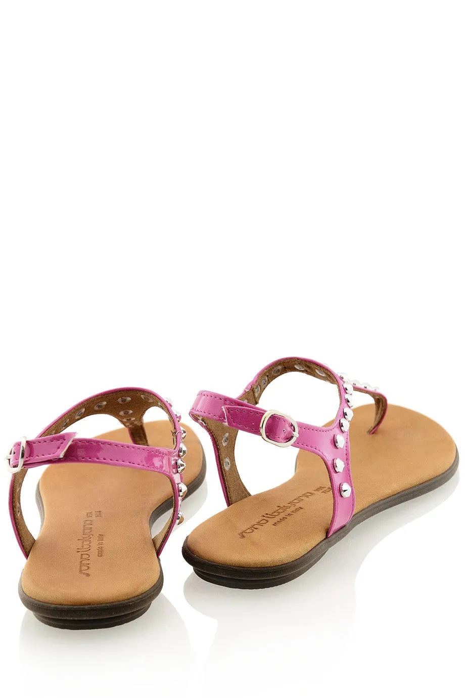 REBEKAH Fuchsia Studded Sandals