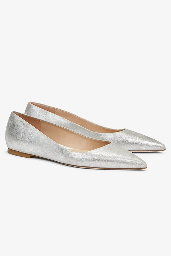 Rowan Flat - Brushed Metallic :: Silver