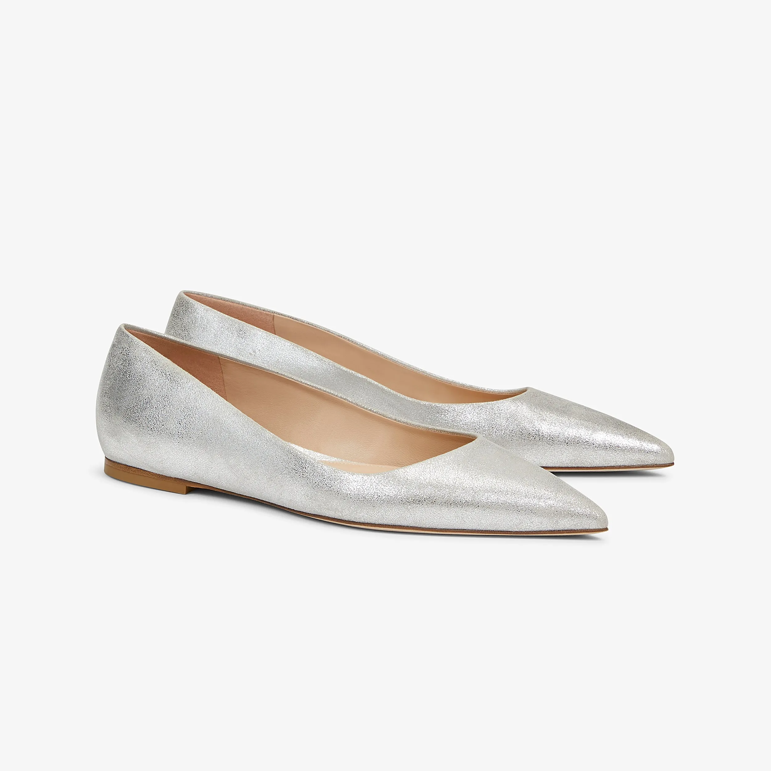 Rowan Flat - Brushed Metallic :: Silver