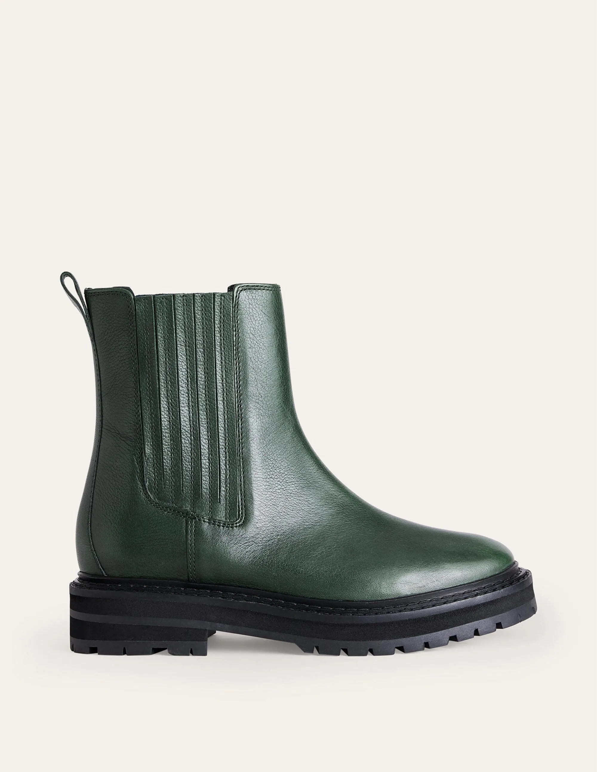 Sadie Chunky Chelsea Boot-Chatsworth Green Malaga