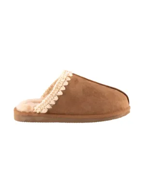 Selina Slippers - Chestnut