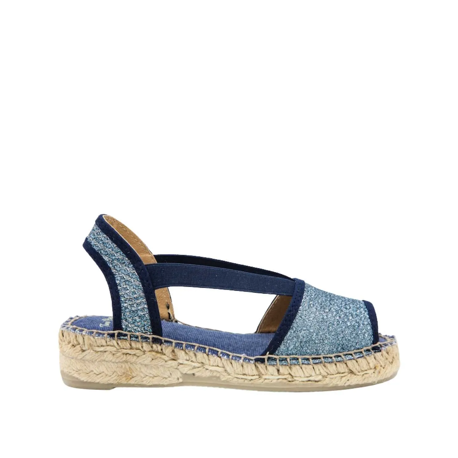 Shimmery Wedge Espadrille for Kids - Eli-S