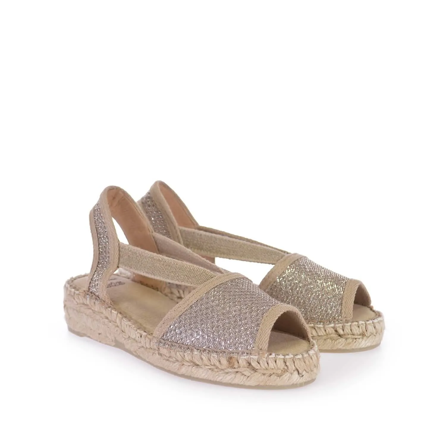 Shimmery Wedge Espadrille for Kids - Eli-S